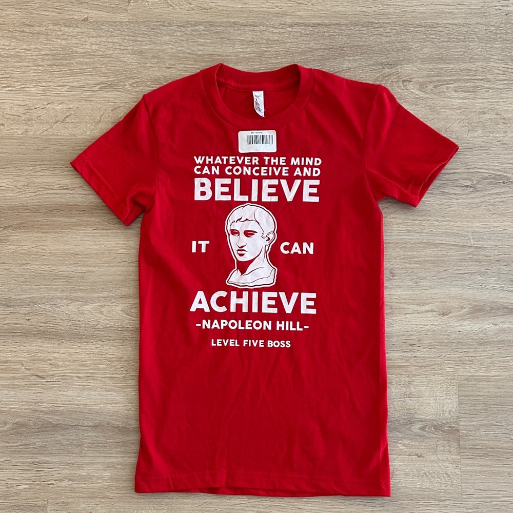 American Apparel Red Inspirational Tee